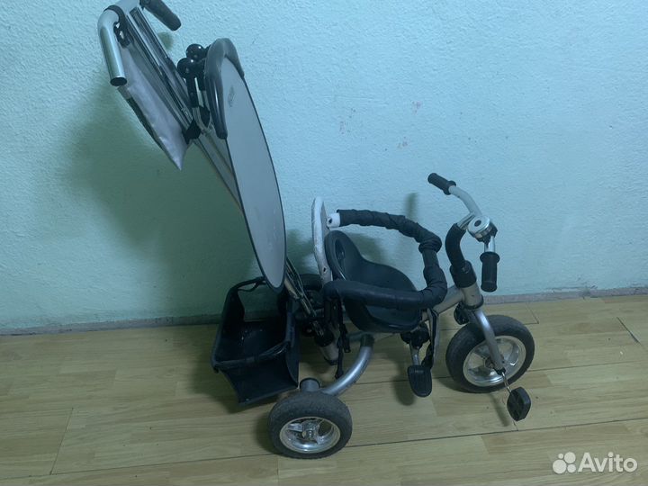 Детский велосипед с родительской ручкой
