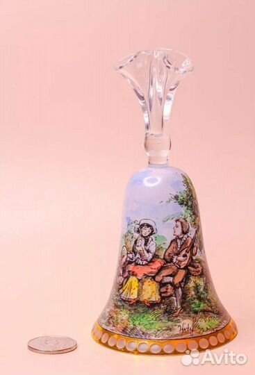 Колокольчик Богемия стекло ч-5