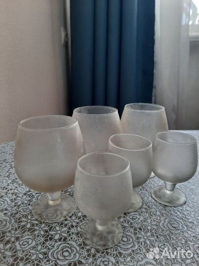 Фужеры стеклянные