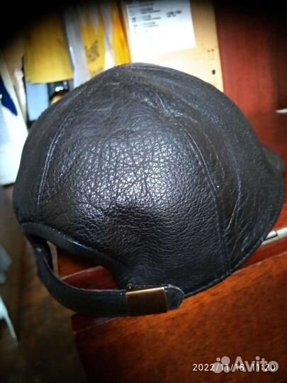 Бейсболка кожаная