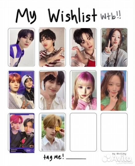 Карты stray kids, newjeans, gidle, itzy