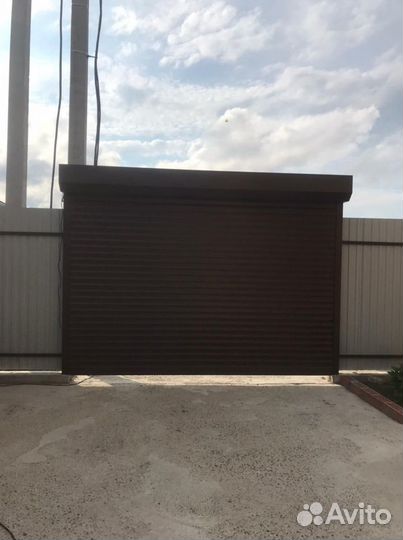 Рулонные ворота Алютех въездные. Рольворота PD\77