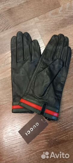 Перчатки женские кожаные новые