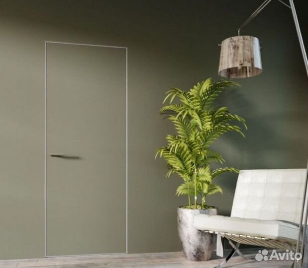 Скрытая дверь под отделку