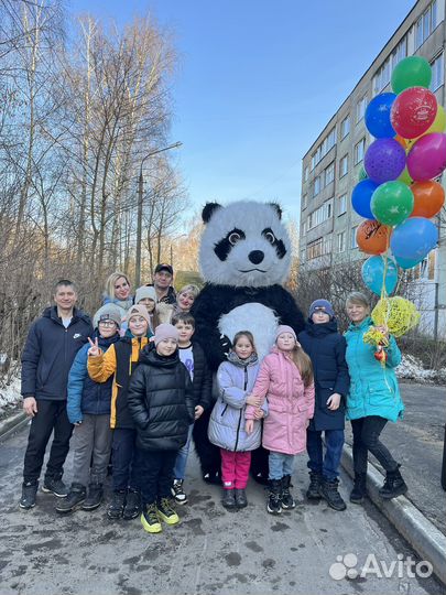 Ростовые куклы : белый медведь, панда, Чебурашка