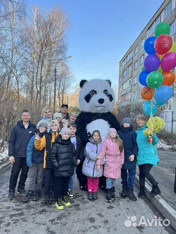 Ростовые куклы : белый медведь, панда, Чебурашка