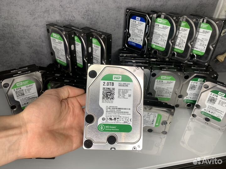 Жесткие диски HDD WD green 1 и 2 TB