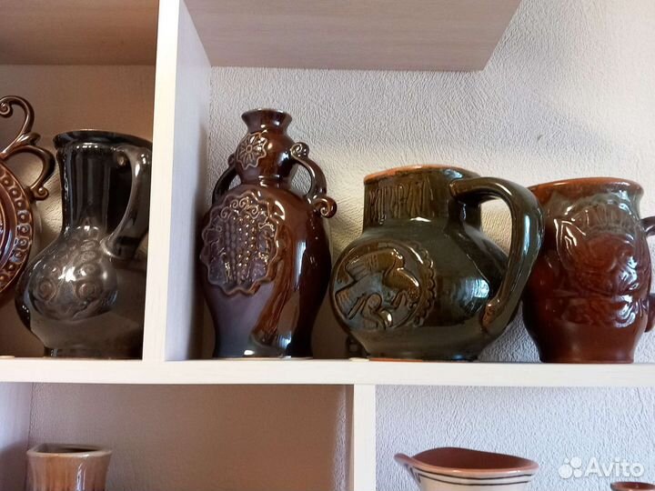Кувшины, вазы керамические, кружки пивные