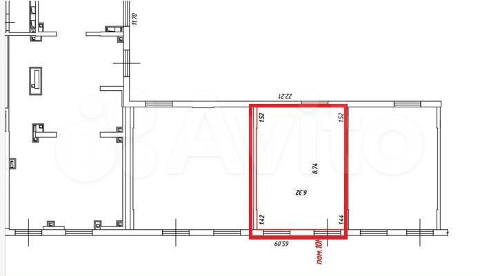 Торговое помещение в заселенном ЖК - 55м2