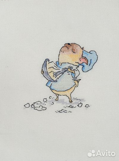 Вышитые Мопсы