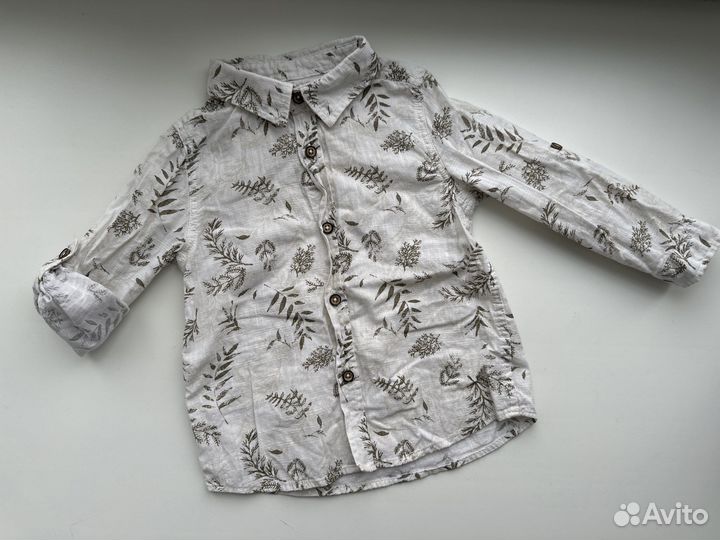Рубашки next, lc waikiki 80-86 на мальчика