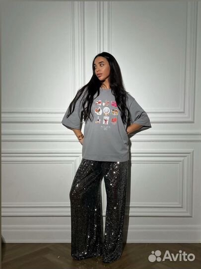 Брюки из пайеток Aglaya