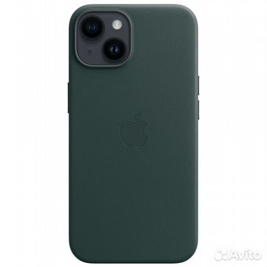 Чехол Apple iPhone 14 Leather MagSafe Forest Green