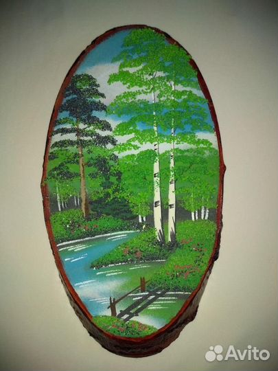 Панно из полудрагоценных камней 