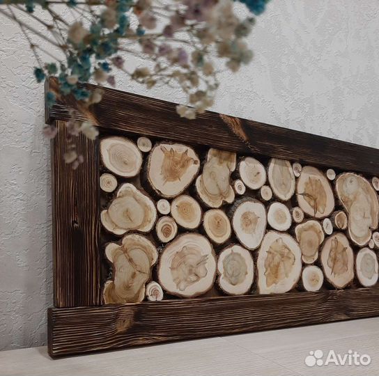 Панно из можжевельника