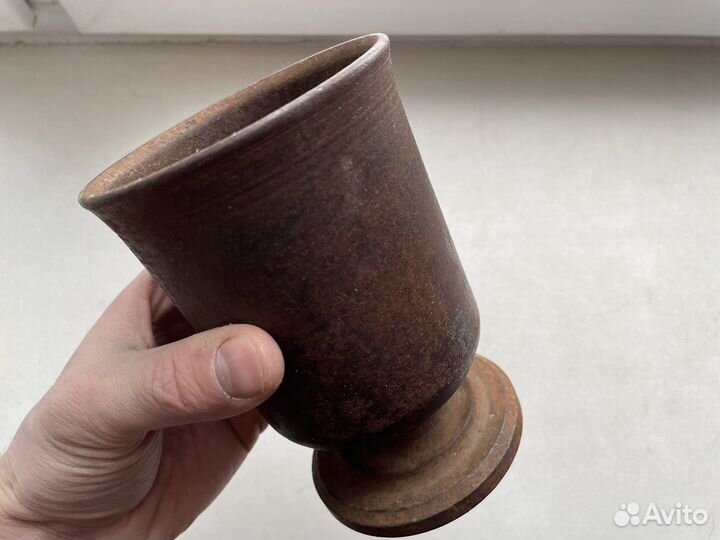 Чугунная ступка ретро