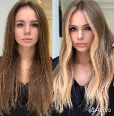 Сложное окрашивание волос, стрижка,полировка волос