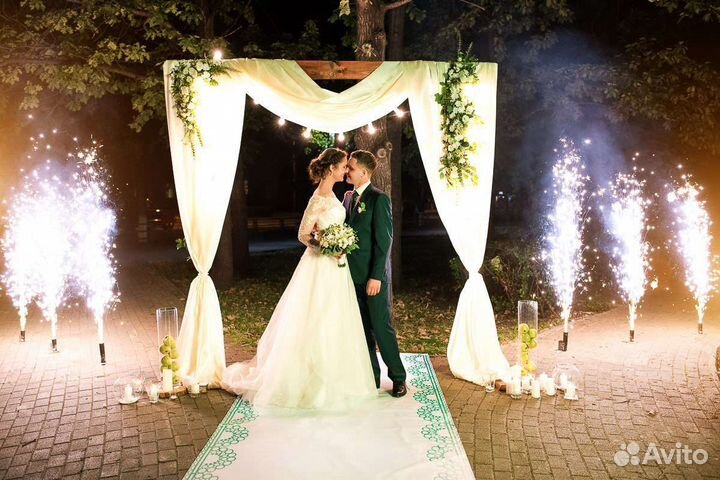 Церемония огненного сердца, фаер шоу и тяжелый дым