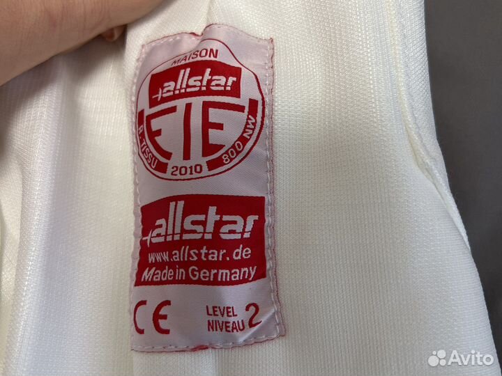 Бриджи фехтовальные Allstar размер 50