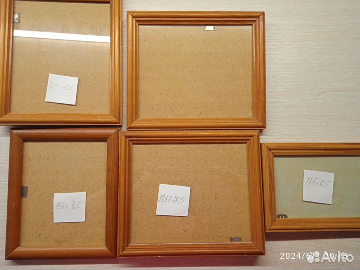 Рамки деревянные со стеклом
