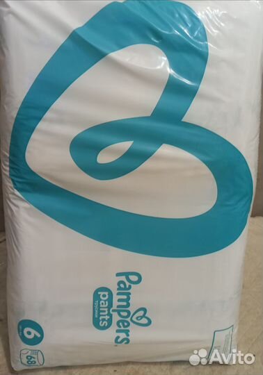 Подгузники Pampers 6 pants