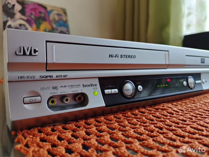 HiFi видеомагнитофон+CD/DVD плеер JVC HR XV 2