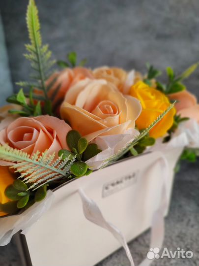 Букет из пенных роз,мыло ручной работы