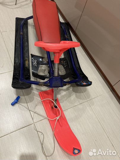 Снегокат детский двухместный