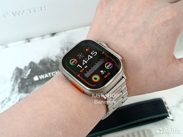 Часы Apple Watch Ultra 2 (Блочный ремешок) Серебро