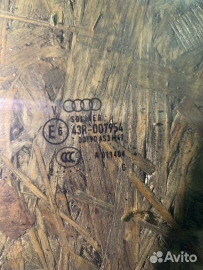 Стекло двери заднее левое Audi A6 C7 2012