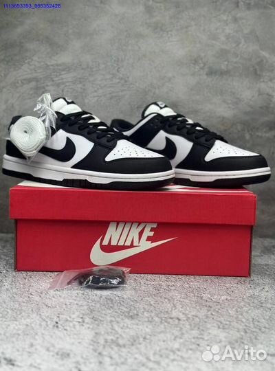 Кроссовки Nike Dunk Low White Black 36-45