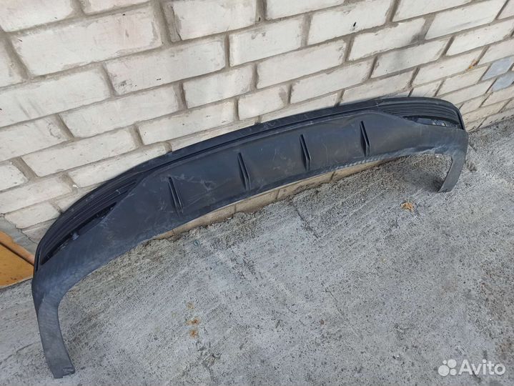 Hyundai solaris 2 накладка заднего бампера