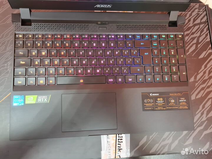 Ноутбук игровой gigabyte Aorus 15P YD-74RU244SH, 1