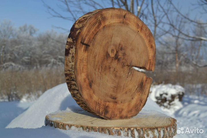 Доска разделочная, спил торцевой, вяз