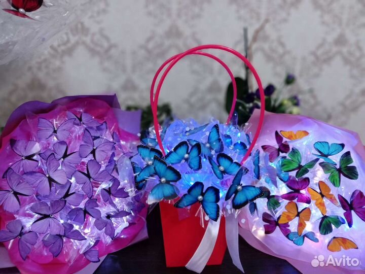 Букеты из бабочек