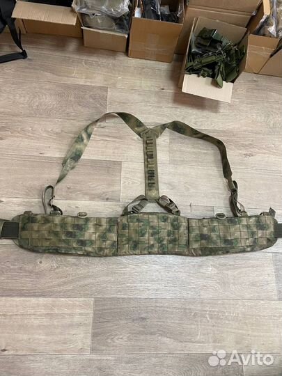 Пояс разгрузочный ссо (мох) под кевлар с лямками