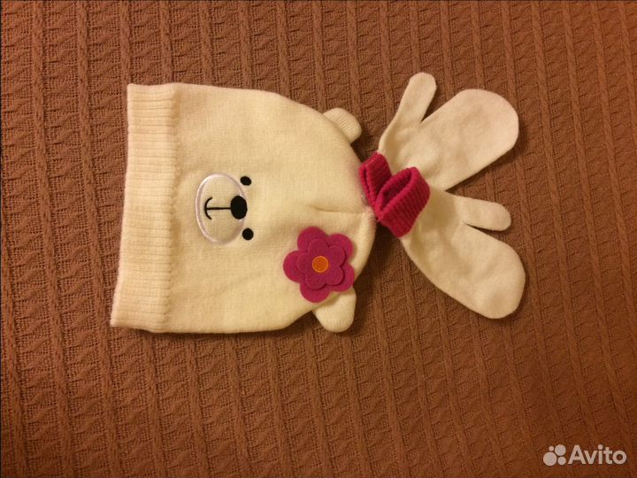 Шапка новая + рукавички