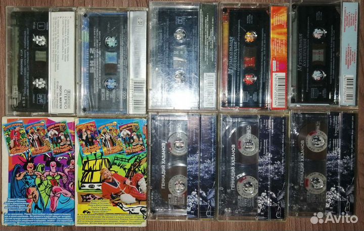 Аудио кассеты с записью и сd диски