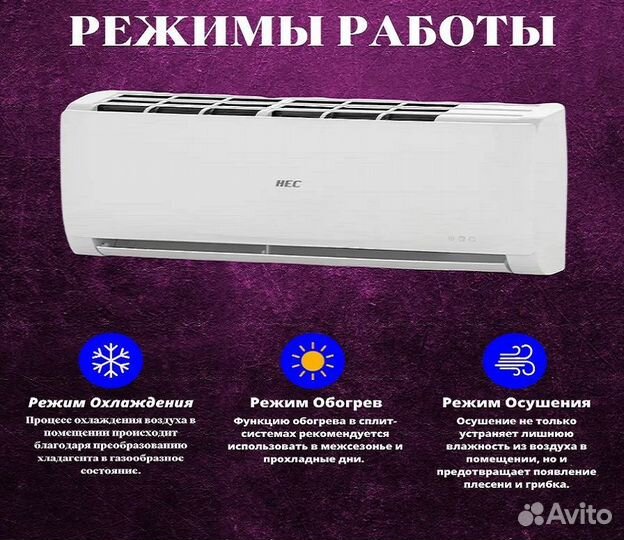 Сплит система с установкой