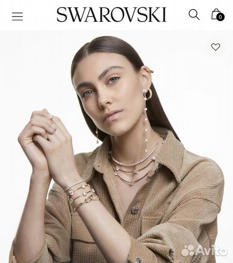 Swarovski колье