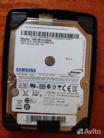 Внешний жесткий диск samsung 1 tb
