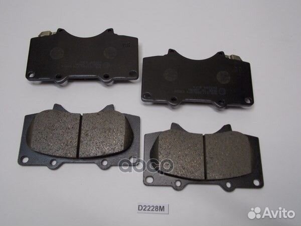 Колодки тормозные, передние (с антискрипной пла