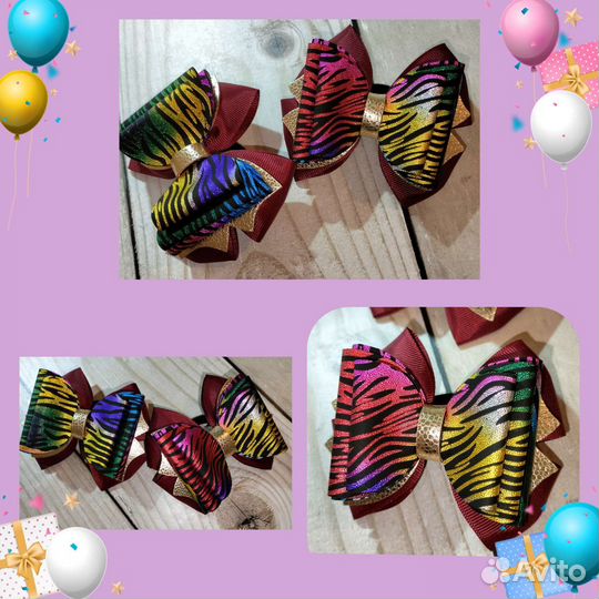 Бантики для волос ручной работы