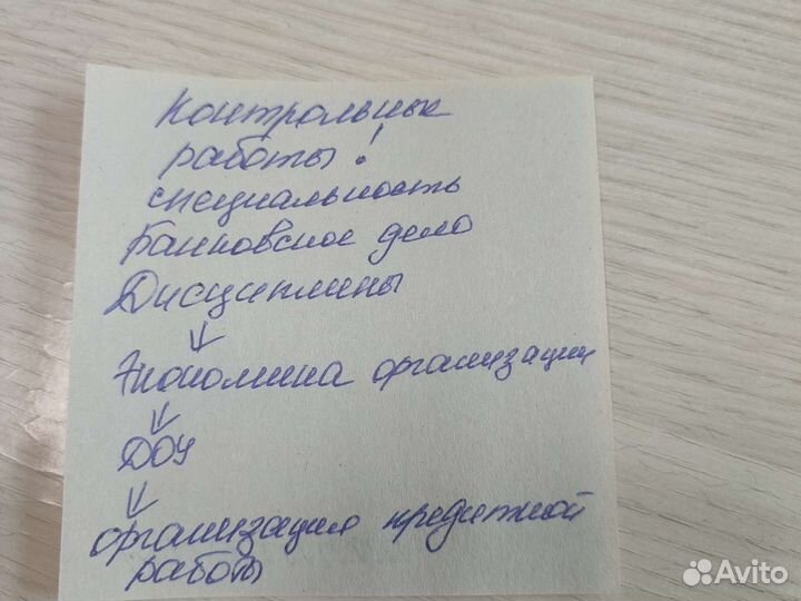 Контрольные работы (Банковское дело)