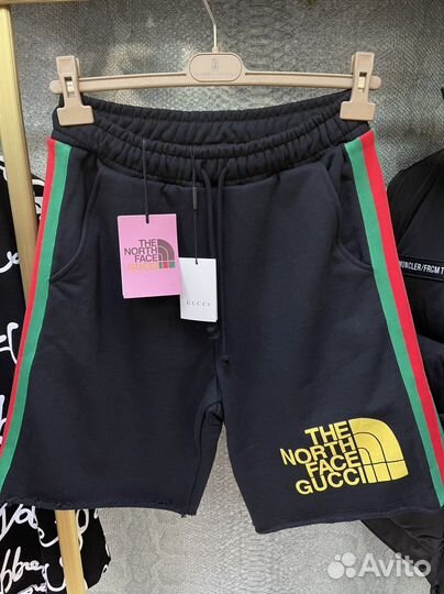 The North Face x Gucci хлопковые шорты XXL