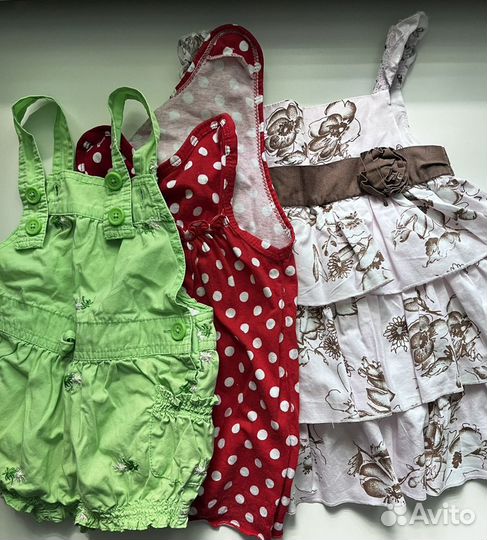 Детские вещи пакетом для девочки 80