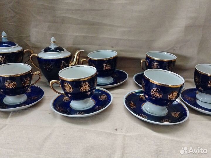 Сервиз чайный кобальт