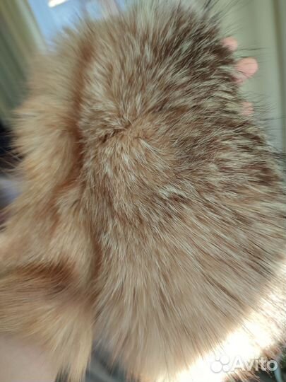 Меховой воротник из лисы