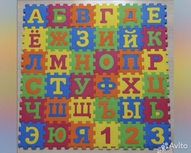 Напольный пазл азбука (коврик )