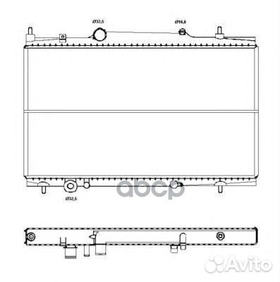 NRF 50441 радиатор системы охлаждения Citroen
